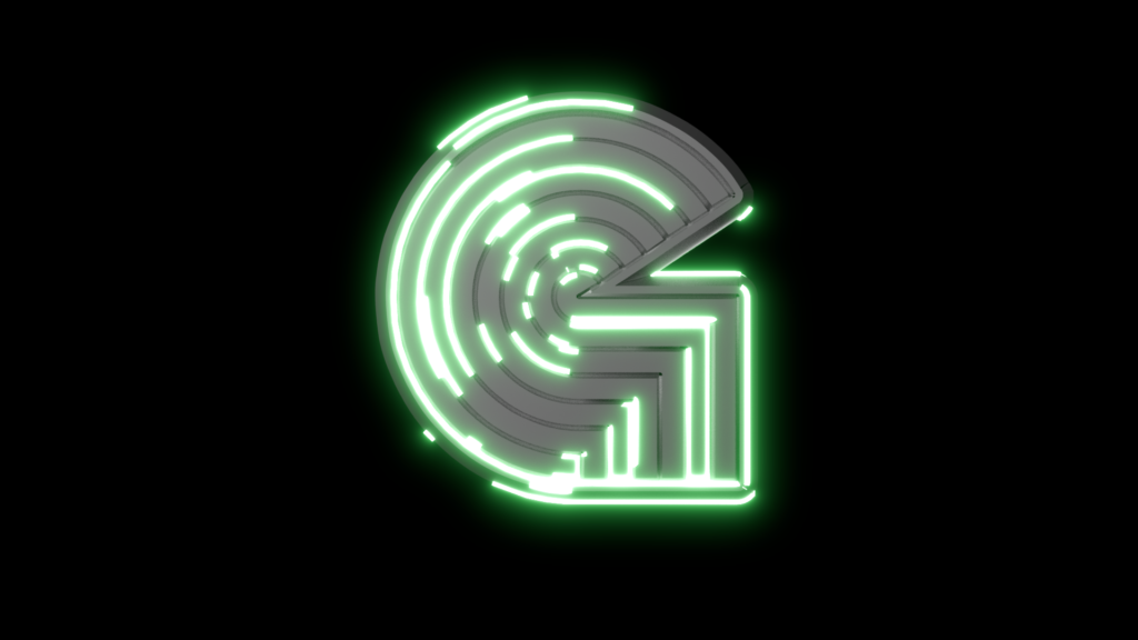 G 3D Neon Logo